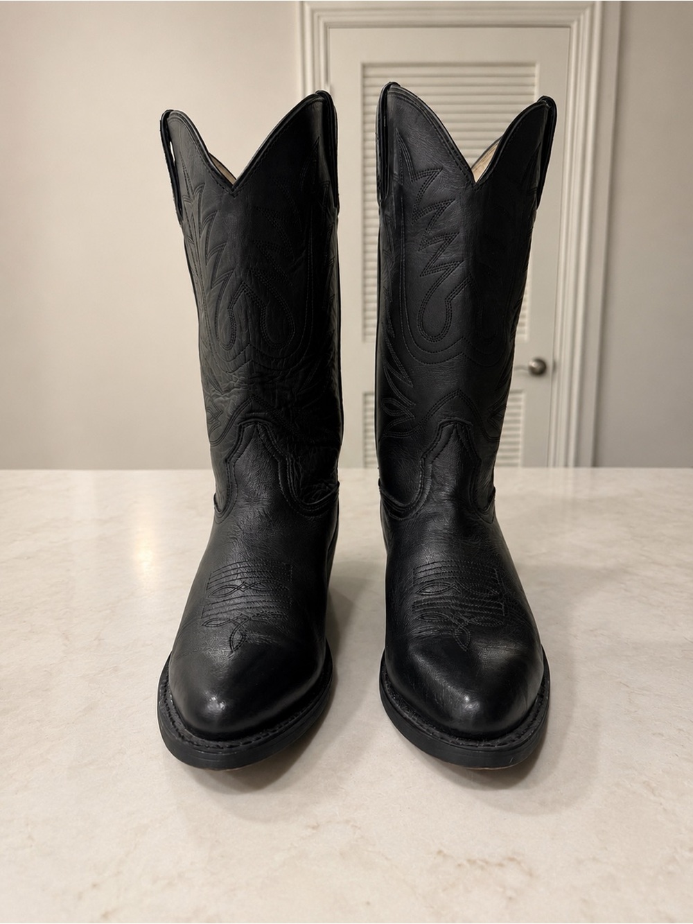 Durango Black Leather Women's Western Ankle Boots